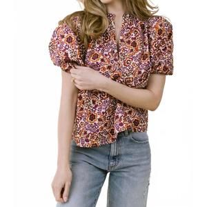 NEW LAROQUE marigold alix top in multi